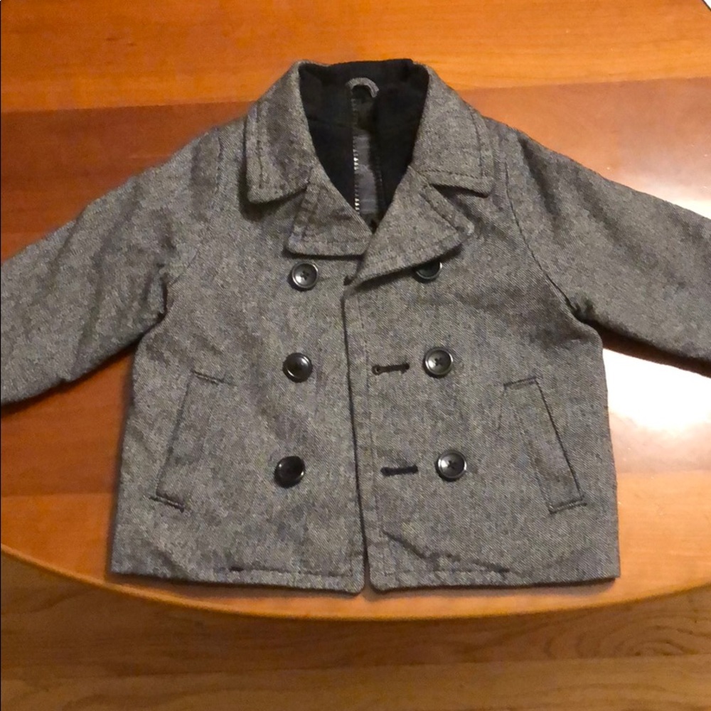 NWOT Toddler peacoat with buttons and zipper!!